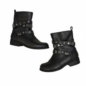 Studded Buckle Ankle Boots 2013 Tumblr Indie Sleaze Rockstar Girlfriend